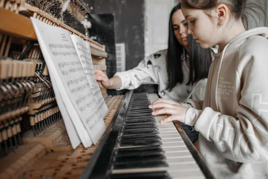 Student learning with music